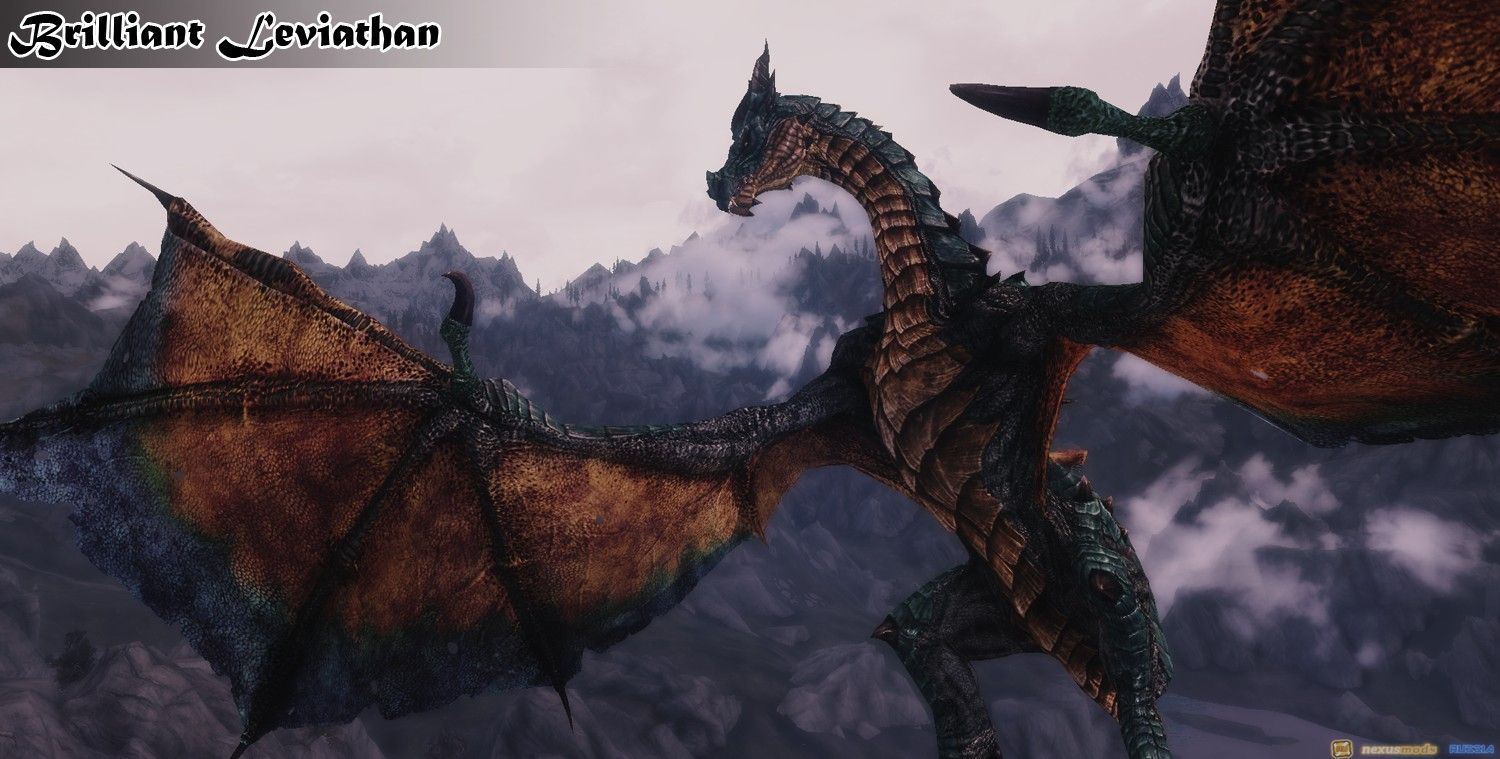 Новые лорные драконы в Skyrim