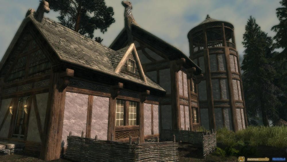 Обновленные дома из DLC Hearthfire / New HearthFires Mod