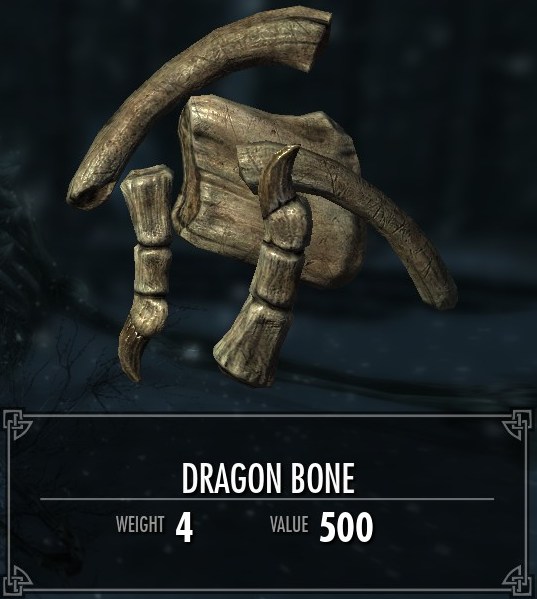 Легкая драконья кость и чешуя
