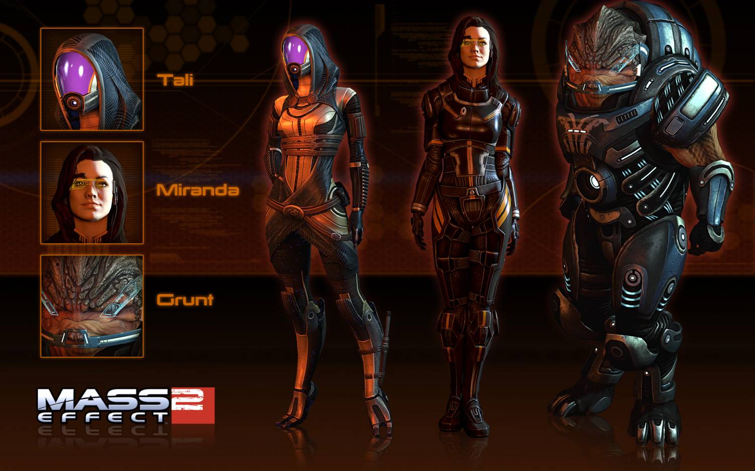|Mass Effect 2| Набор вариантов внешнего вида 2 (Тали, Миранда, Грант)